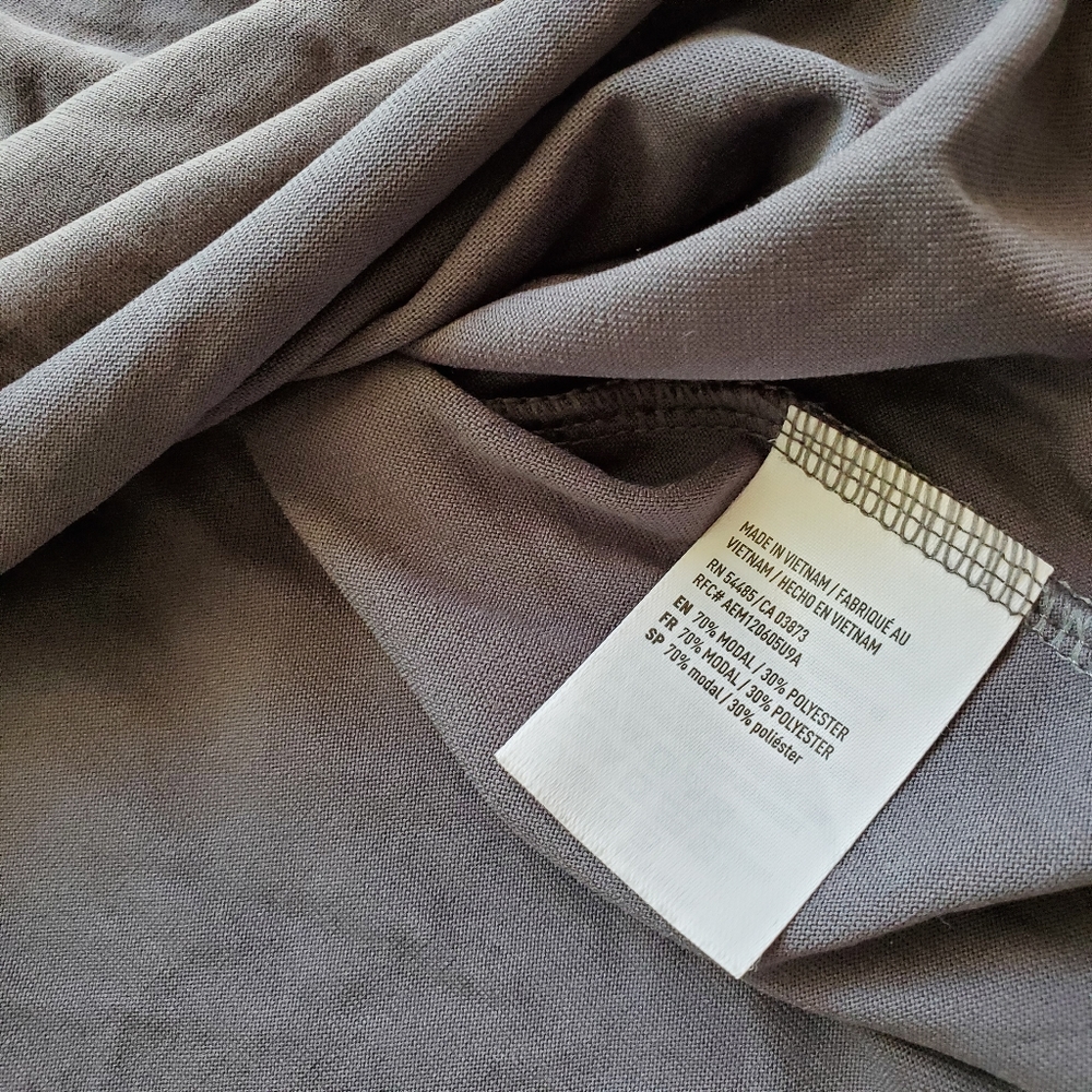 AEO Gray Soft Sexy Sueded Lattice Babydoll Tank - Picture 4 of 4